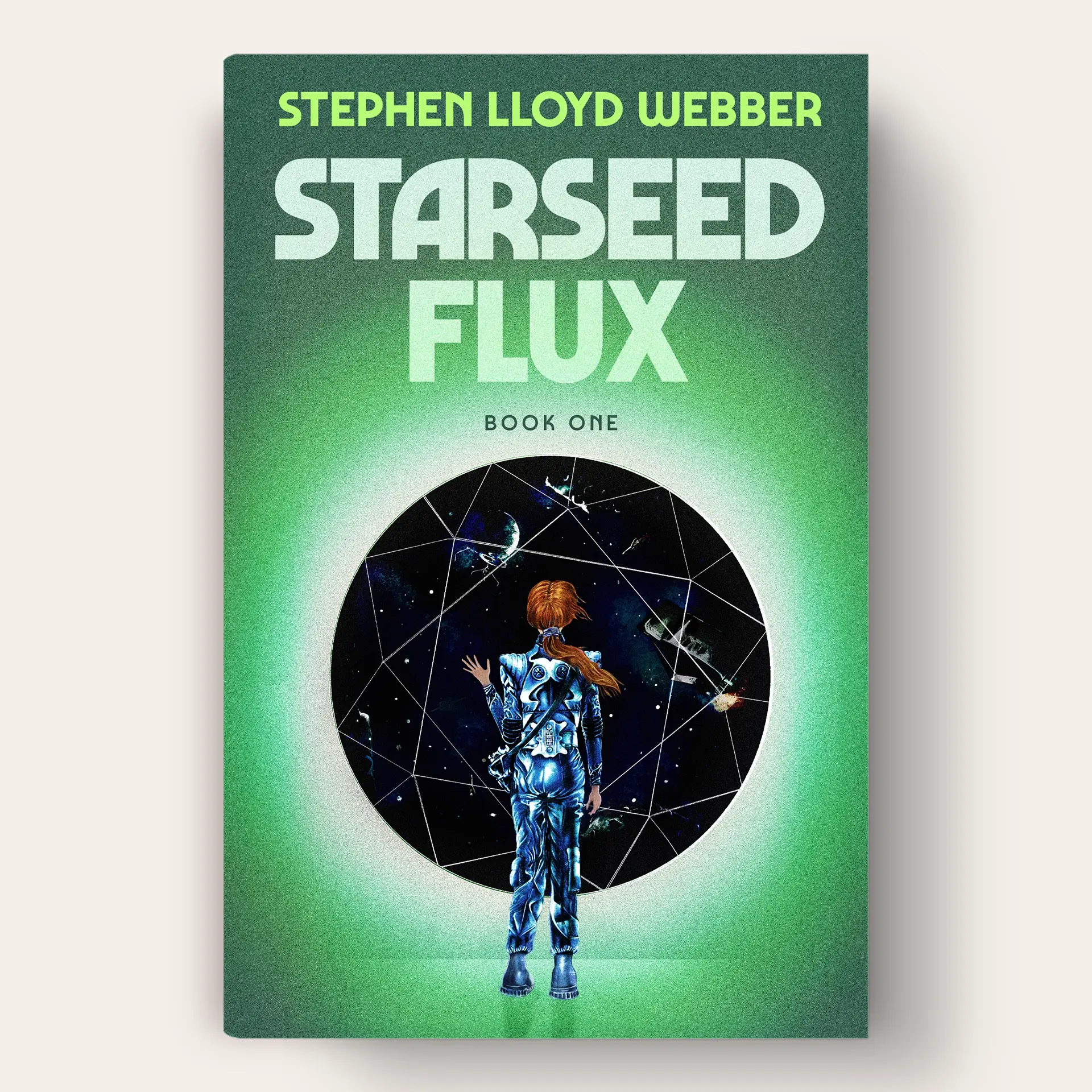 A science fiction book cover